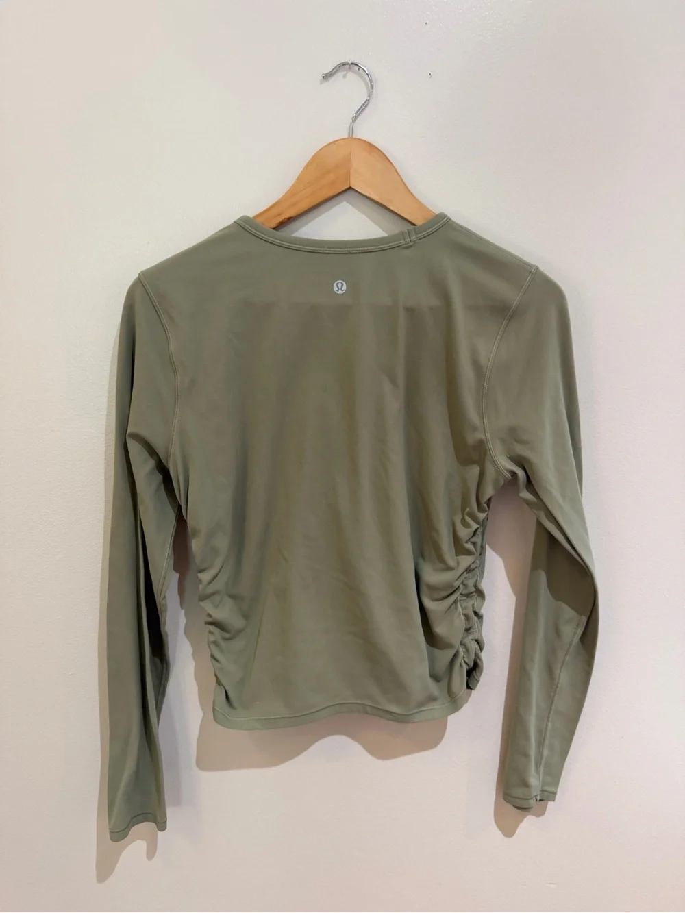 lululemon All It Takes Long Sleeve Top - Rosemary Green-cinched-medium